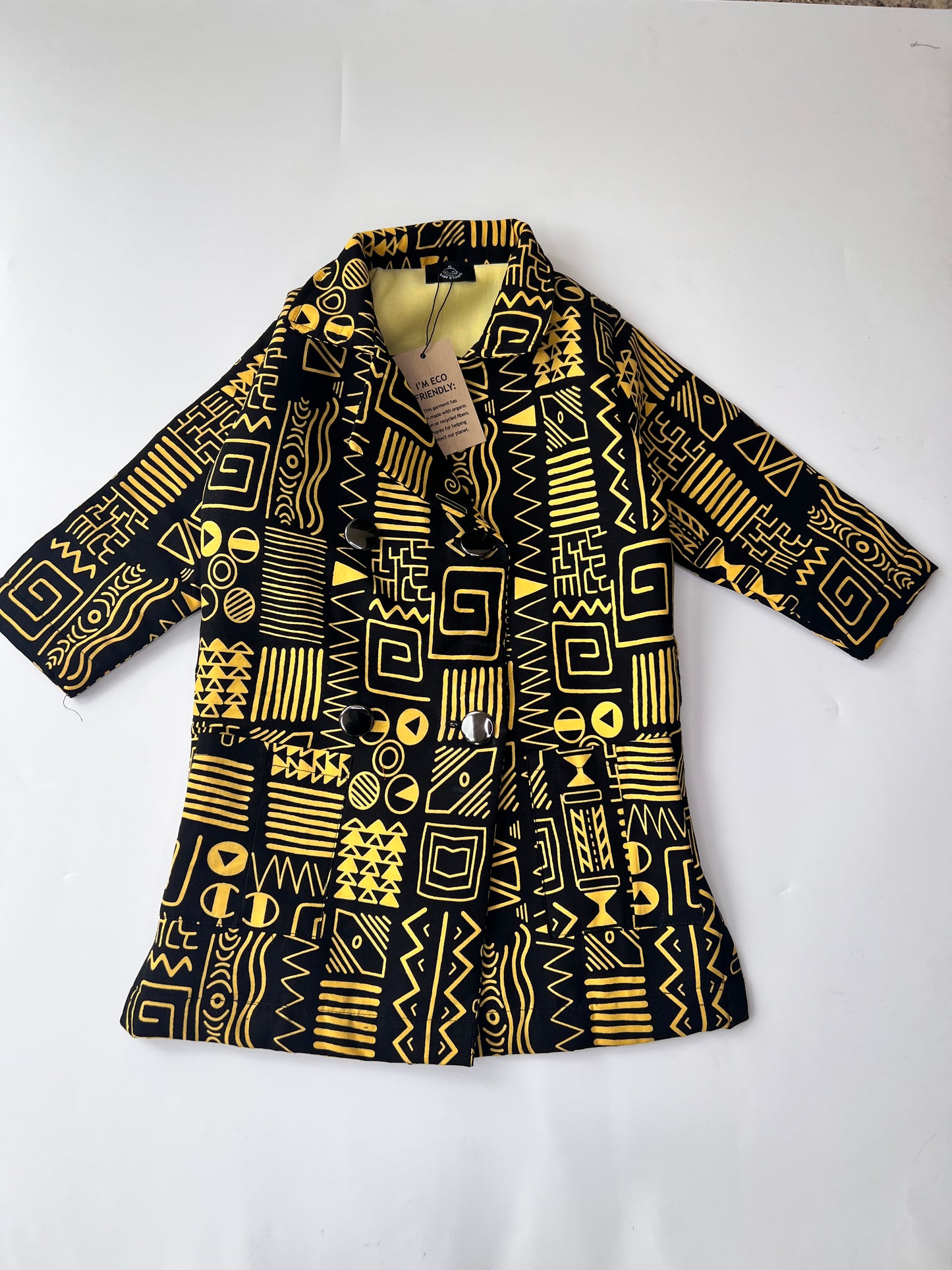 African print Kids Jacket Red Tribal