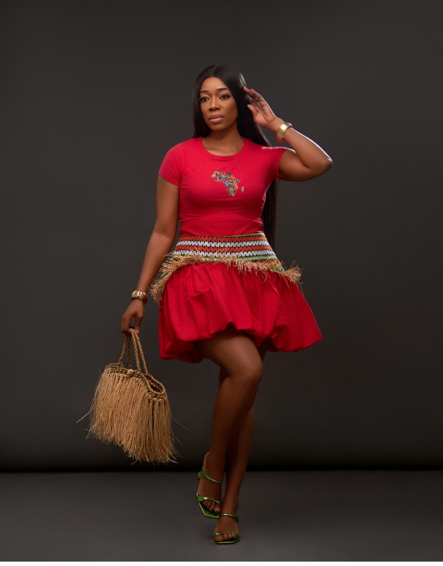 African Akwete Bubble Skirt