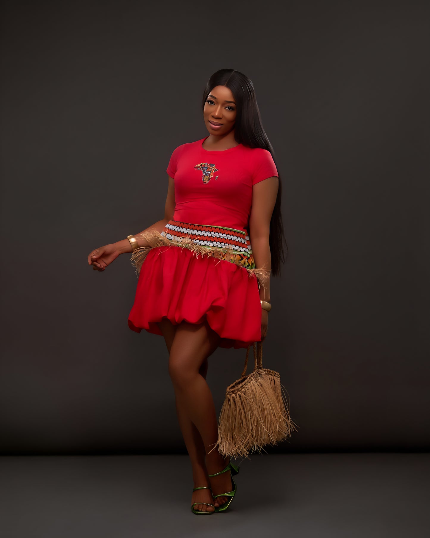 African Akwete Bubble Skirt
