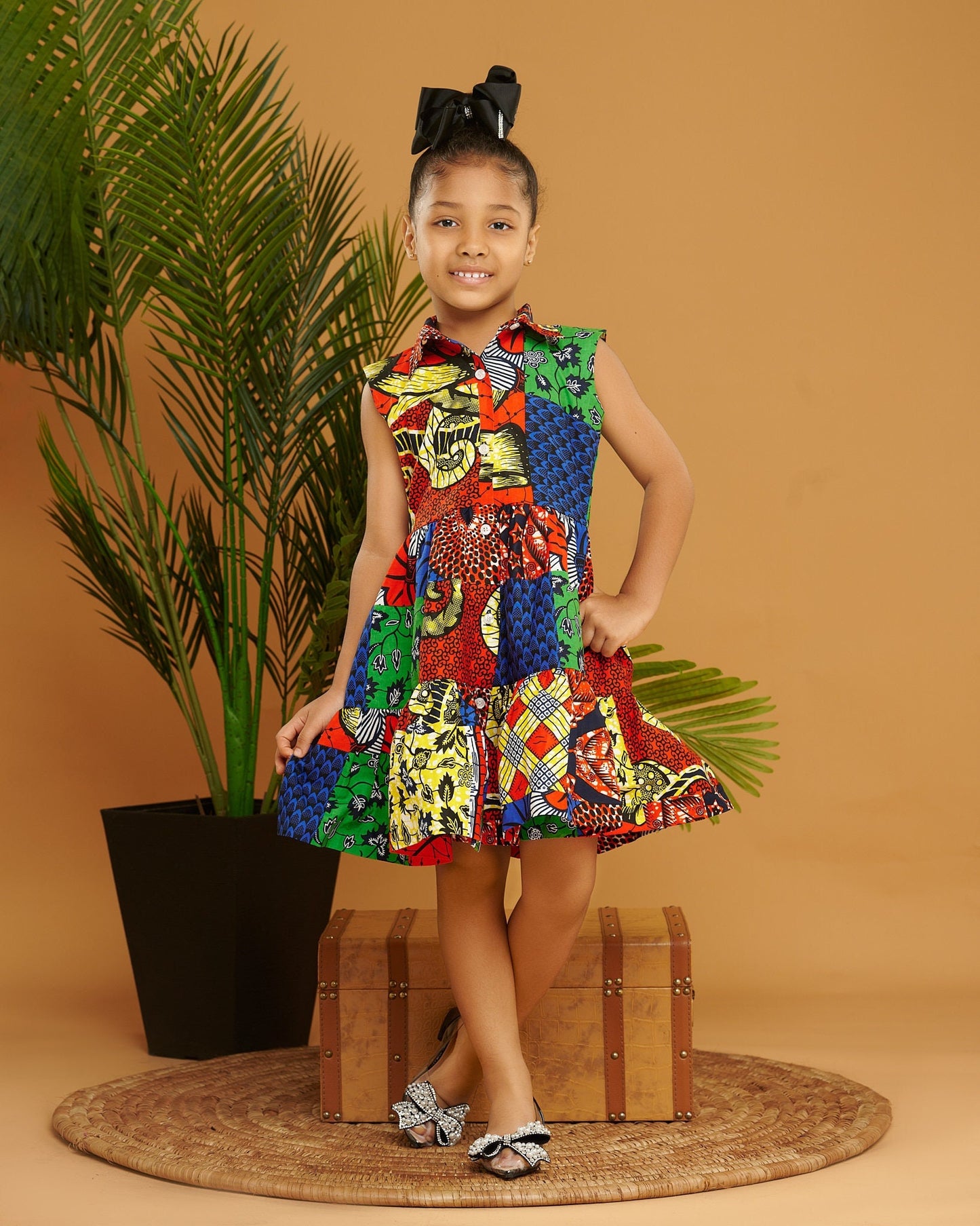 Girls African Print Dress,Ankara wax dress print shirt Dress