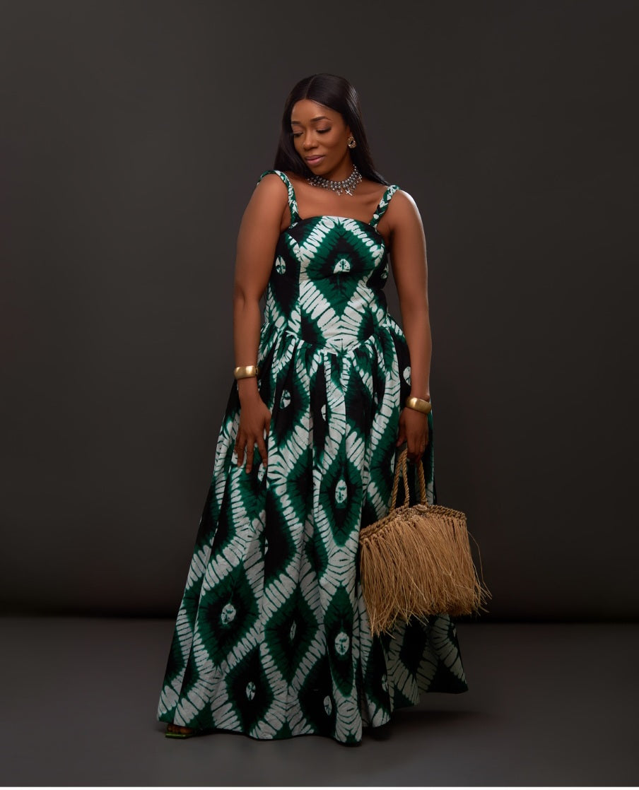 AFRICAN PRINT ANKARA BRAIDED MAXI
