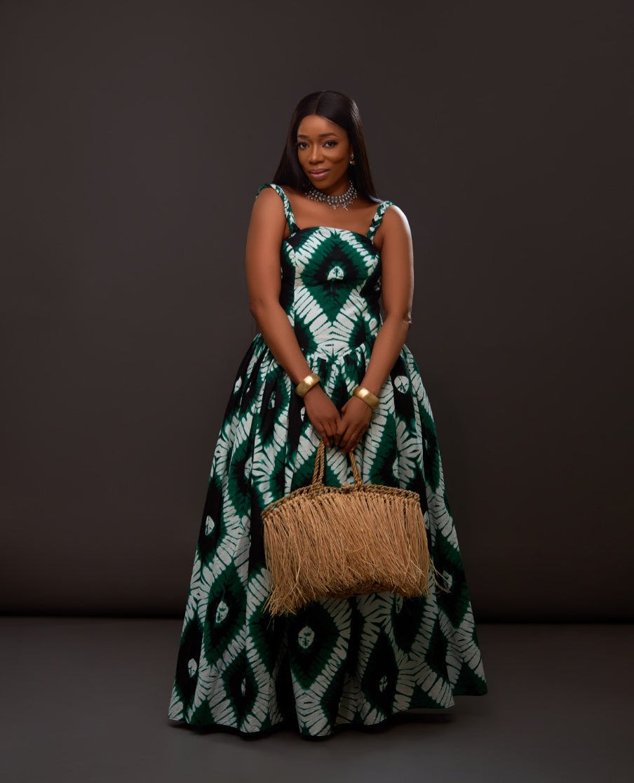 AFRICAN PRINT ANKARA BRAIDED MAXI
