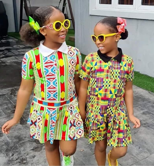 Kukua Ankara baby girl dress/kids Ankara clothing/Ankara print/ kids African clothes/Birthday gift for girls/ Girls Christmas gift